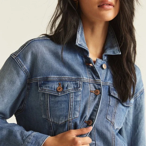 Anthropologie Pilcro Blue Jean Jacket - Picture 7 of 9